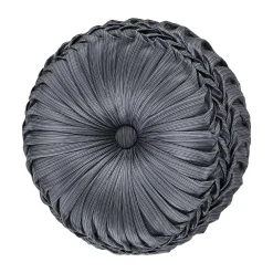 Five Queens Court Leah Tufted Round Throw Pillow