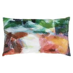 Unbranded Palm House Brushstrokes Throw Pillow