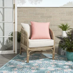 Waverly Pillows Solid Reverse Washable Indoor Outdoor Throw Pillow -Safavieh Store 5778027 ALT6