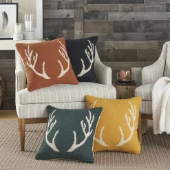Mina Victory Life Styles Woven Antlers Indoor Throw Pillow -Safavieh Store 5778032 ALT6