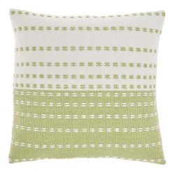 Mina Victory Woven And Stitched Indoor Outdoor Throw Pillow