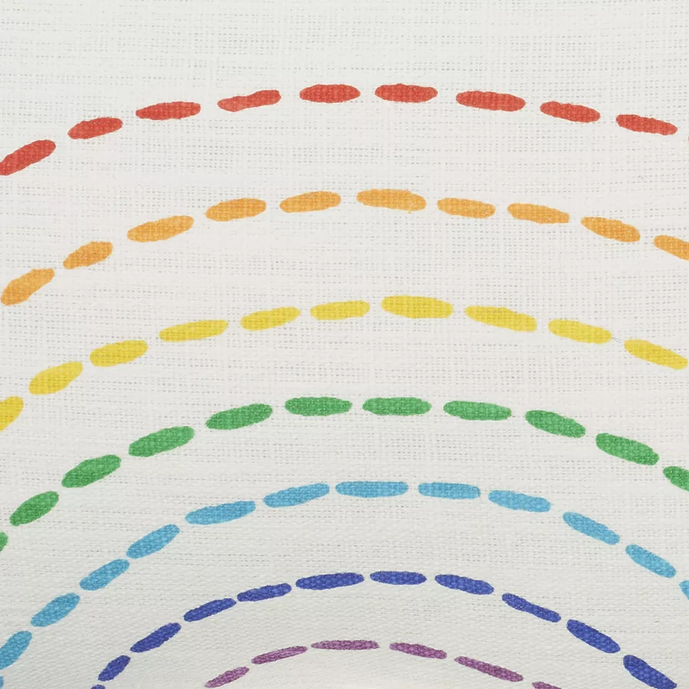 Mina Victory Plush Lines Rainbow With Tassels Multicolor Indoor Throw Pillow 5 Mina Victory Plush Lines Rainbow With Tassels Multicolor Indoor Throw Pillow - Image 3