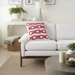 Mina Victory Life Styles Tufted XOXO Indoor Throw Pillow -Safavieh Store 5778471 ALT5