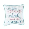 C&F Home Be A Mermaid Saying Throw Pillow 1 C&F Home Be A Mermaid Saying Throw Pillow -Safavieh Store 5782644