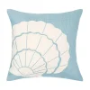 C&F Home Seashell Burlap Applique Throw Pillow -Safavieh Store 5782663