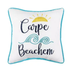 C&F Home Carpe Beachem Saying Throw Pillow