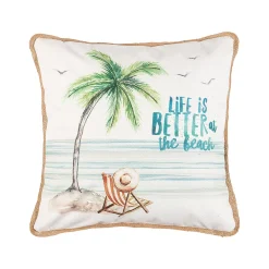 C&F Home Better At The Beach Saying Throw Pillow