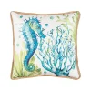 C&F Home Seahorse & Coral Throw Pillow 1 C&F Home Seahorse & Coral Throw Pillow -Safavieh Store 5782696