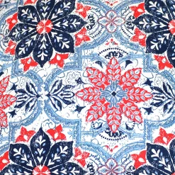 Sunnydaze Decor Sunnydaze Set Of 2 Outdoor Throw Pillows - 16-Inch - Red And Blue Floral -Safavieh Store 5809933 ALT3