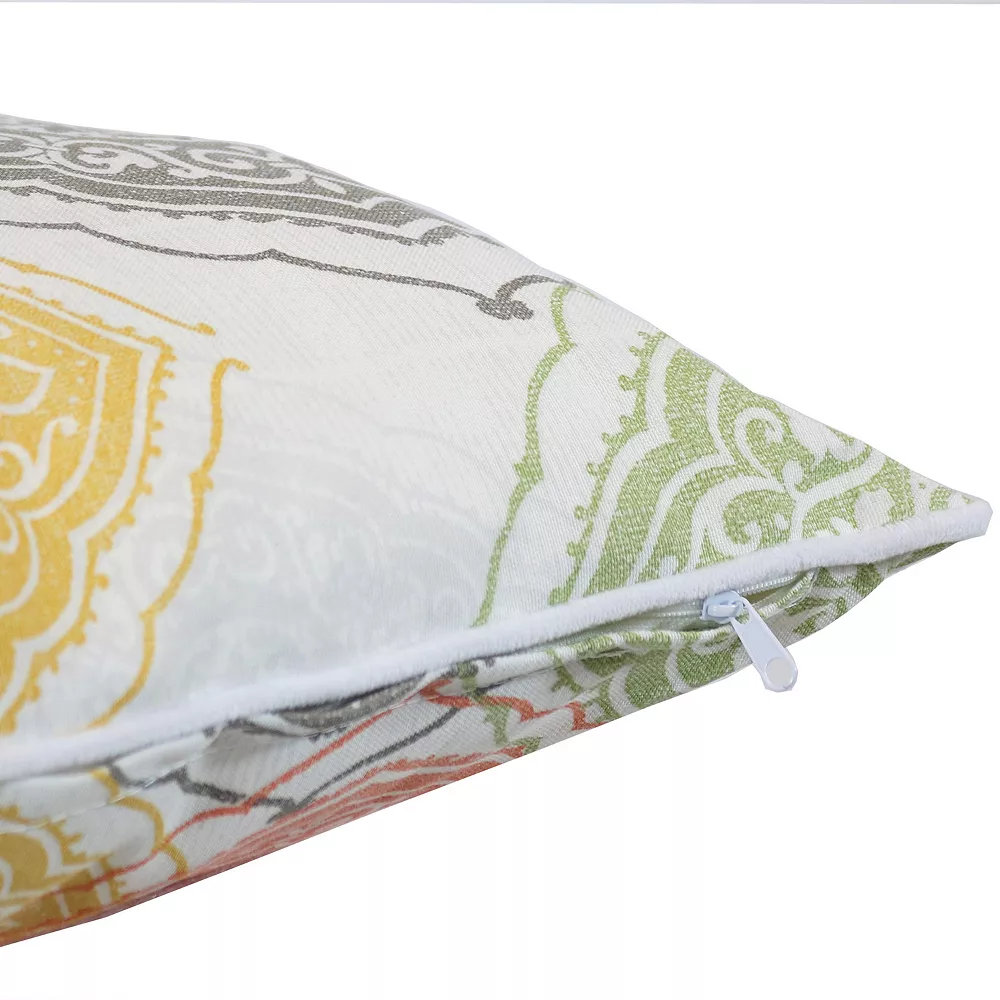 Sunnydaze Decor Sunnydaze Set Of 2 Outdoor Throw Pillows - 16-Inch - Muted Damask Mandalas 5 Sunnydaze Decor Sunnydaze Set Of 2 Outdoor Throw Pillows - 16-Inch - Muted Damask Mandalas - Image 3