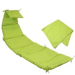 Sunnydaze Decor Sunnydaze Outdoor Hanging Lounger Replacement Cushion And Umbrella - Green