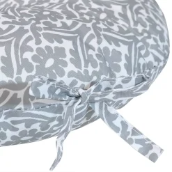 Sunnydaze Decor Sunnydaze Outdoor Round Bistro Seat Cushion - Gray Damask - Set Of 2 7 Sunnydaze Decor Sunnydaze Outdoor Round Bistro Seat Cushion - Gray Damask - Set Of 2 -Safavieh Store 5809995 ALT2