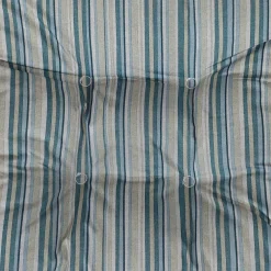 Sunnydaze Decor Sunnydaze Outdoor Square Tufted Seat Cushion - Neutral Stripes - Set Of 2 -Safavieh Store 5810022 ALT3