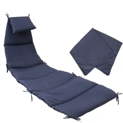 Sunnydaze Decor Sunnydaze Outdoor Hanging Lounger Replacement Cushion And Umbrella - Navy