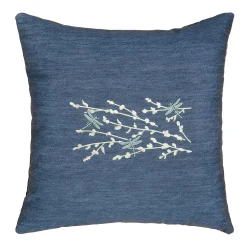 Linum Home Textiles Braelyn Denim Decorative Square Throw Pillow Cover