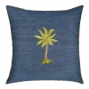 Linum Home Textiles Colton Denim Decorative Square Throw Pillow Cover -Safavieh Store 5814008