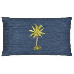 Linum Home Textiles Colton Denim Decorative Square Throw Pillow Cover -Safavieh Store 5814008 ALT6