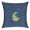 Linum Home Textiles Penelope Denim Decorative Square Throw Pillow Cover -Safavieh Store 5814014