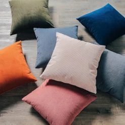 FRESHMINT Solid Ribbed Textured Throw Pillow -Safavieh Store 5815669 ALT4