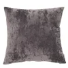 FRESHMINT Soft Crushed Velvet Throw Pillow -Safavieh Store 5815673 Flint Gray
