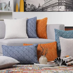 FRESHMINT Geometric Chenille Woven Jacquard Reversible Throw Pillow 12 FRESHMINT Geometric Chenille Woven Jacquard Reversible Throw Pillow -Safavieh Store 5815719 ALT4