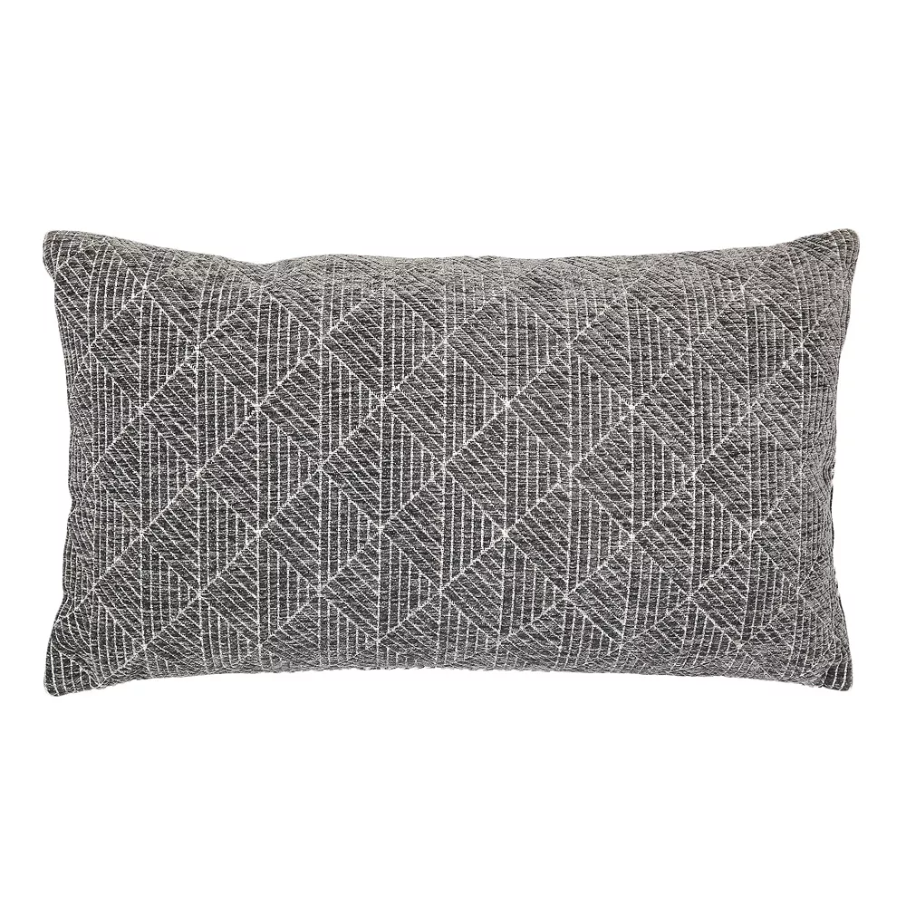 FRESHMINT Geometric Chenille Woven Jacquard Reversible Throw Pillow 3 FRESHMINT Geometric Chenille Woven Jacquard Reversible Throw Pillow