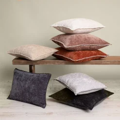 EVERGRACE Junoesque Chenille Whipstitch Throw Pillow -Safavieh Store 5816166 ALT3