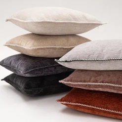 EVERGRACE Junoesque Chenille Whipstitch Throw Pillow -Safavieh Store 5816166 ALT4