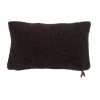 EVERGRACE Teddy Sherpalux Throw Pillow -Safavieh Store 5816172 Hot Fudge