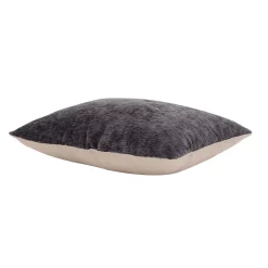 EVERGRACE Dainty Chenille Reverse To Linen Throw Pillow -Safavieh Store 5816174 ALT