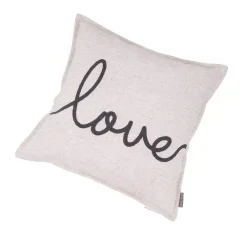 EVERGRACE Waska Love Linen Blend Throw Pillow -Safavieh Store 5816205 ALT5