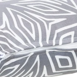 Sunnydaze Decor Sunnydaze 2 Outdoor Lumbar Throw Pillows - 12 X 20-Inch - Gray Geometric -Safavieh Store 5817234 ALT2