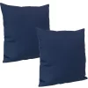 Sunnydaze Decor Sunnydaze 2 Square Outdoor Throw Pillow Covers - 17-Inch - Navy -Safavieh Store 5817240