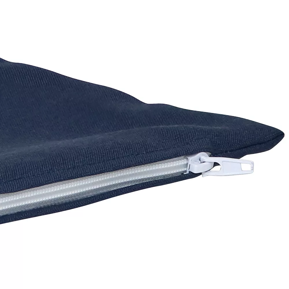 Sunnydaze Decor Sunnydaze 2 Square Outdoor Throw Pillow Covers - 17-Inch - Navy 5 Sunnydaze Decor Sunnydaze 2 Square Outdoor Throw Pillow Covers - 17-Inch - Navy - Image 3