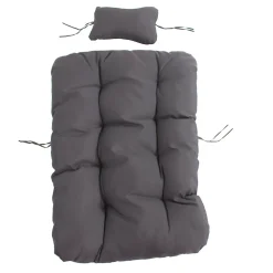 Sunnydaze Decor Sunnydaze Julia Egg Chair Replacement Seat And Headrest Cushions - Gray