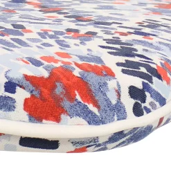 Sunnydaze Decor Sunnydaze Outdoor U-Shaped Seat Cushions - Abstract Red/Blue - Set Of 2 -Safavieh Store 5817698 ALT2