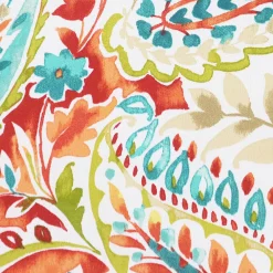 Sunnydaze Decor Sunnydaze Outdoor Square Seat Cushion - 17 In - Tropical Paisley - Set Of 2 -Safavieh Store 5817899 ALT3