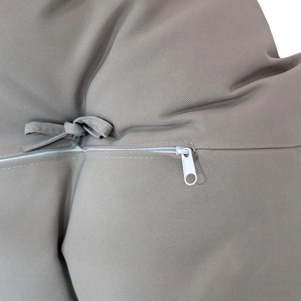 Sunnydaze Decor Sunnydaze Caroline Egg Chair Replacement Seat And Headrest Cushions - Gray 5 Sunnydaze Decor Sunnydaze Caroline Egg Chair Replacement Seat And Headrest Cushions - Gray - Image 3