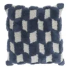 Nicole Curtis Tufted Diag Checkers Indoor Throw Pillow 1 Nicole Curtis Tufted Diag Checkers Indoor Throw Pillow -Safavieh Store 5846784 Navy