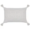 Sonoma Goods For Life® White Boho Embroidered Ultimate Feather Fill Throw Pillow -Safavieh Store 5875765