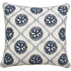 Sonoma Goods For Life® 20" X 20" Ivory Blue Geo Throw Pillow