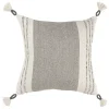 Rizzy Home Aurora Throw Pillow -Safavieh Store 5884588 Gray White