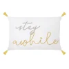 Sonoma Goods For Life® White & Yellow Stay Awhile Pillow