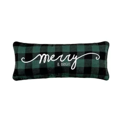 C&F Home Merry Buffalo Check Christmas Throw Pillow