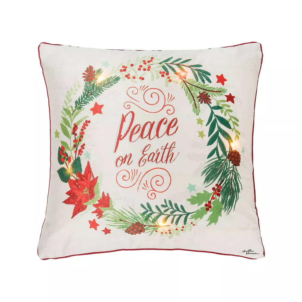 C&F Home Peace On Earth LED Christmas Throw Pillow 3 C&F Home Peace On Earth LED Christmas Throw Pillow