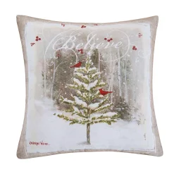 C&F Home Believe Christmas Tree Throw Pillow