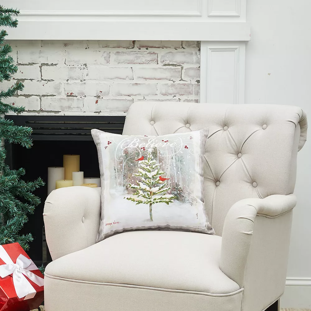 C&F Home Believe Christmas Tree Throw Pillow 4 C&F Home Believe Christmas Tree Throw Pillow - Image 2