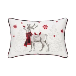 C&F Home Frosty Deer Rectangle Christmas Throw Pillow