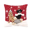 C&F Home Fur Friends Christmas Throw Pillow