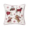 C&F Home Festive Playful Dogs Christmas Throw Pillow